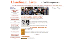 Desktop Screenshot of llandinam-lives.org.uk